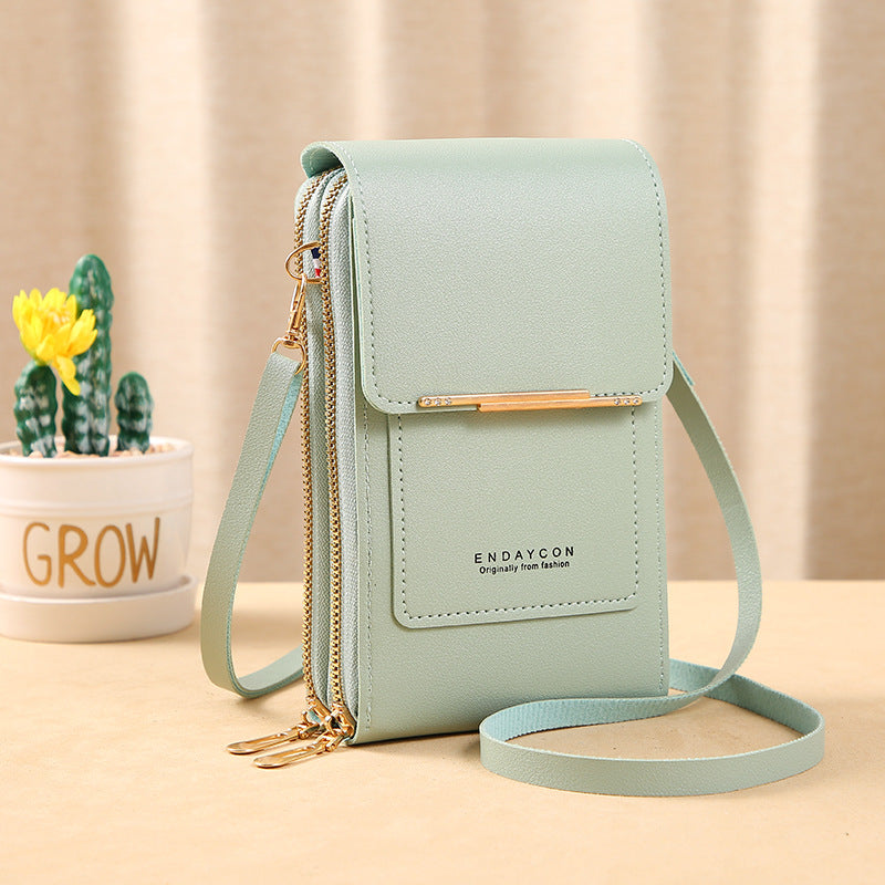 ENDAYCON touch screen mobile phone bag female small messenger cute small bag fashion key bag for mobile phone