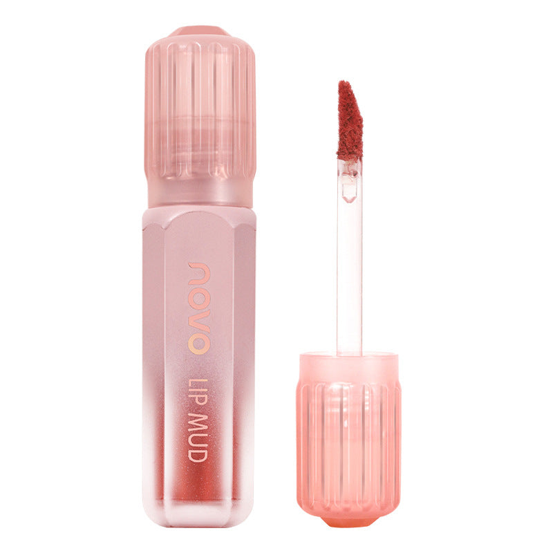 NOVO milk mist air lip mud matte soft and silky lip and cheek dual-use waterproof not easy to fade students affordable lip glaze