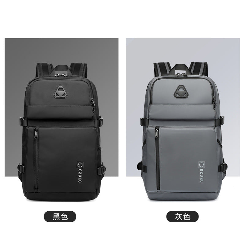 ozuko new school bag college student laptop backpack brand casual waterproof backpack for men