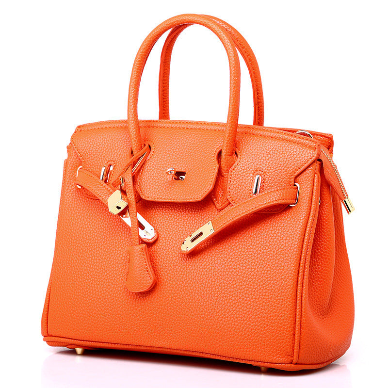 Guangzhou Bag Women 2023 New Women's Bag European and American Fashion Lychee Pattern Platinum Bag Diagonal Shoulder Ladies Handbag