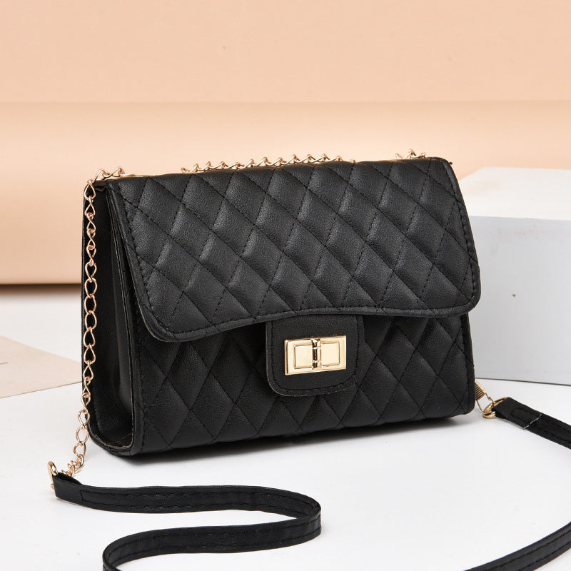 Factory direct sales bags for women 2023 new Korean version versatile rhombus chain bag small fragrant style single shoulder crossbody small square bag