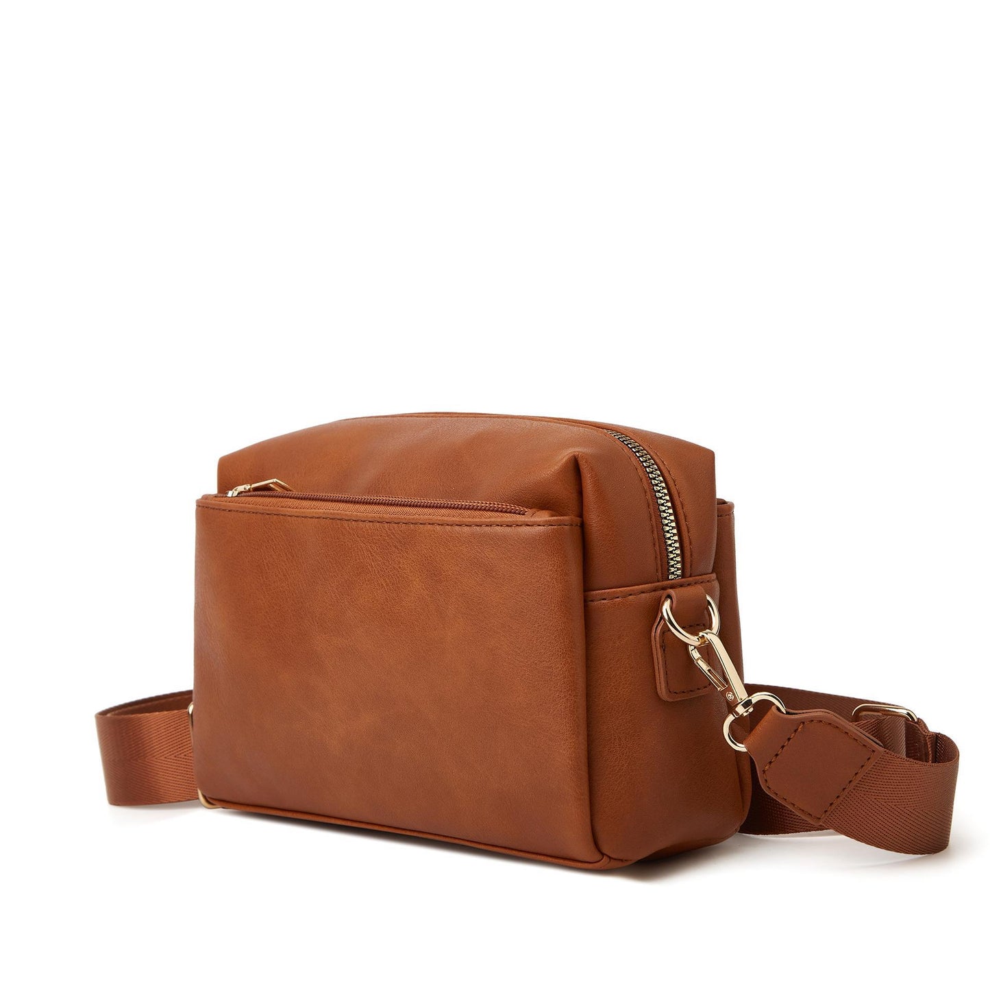 Women's bag single shoulder crossbody small bag 2023 new multi-zipper water repellent PU women's bag women's small square bag