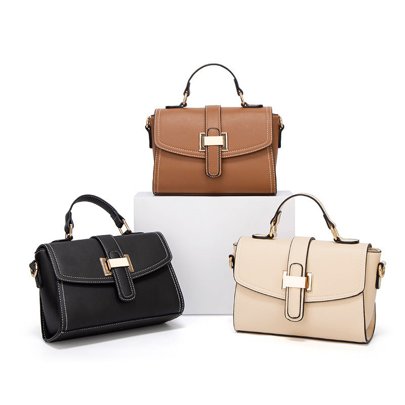 One piece drop shipping European and American women's small square bag 22 new Korean style fashion shoulder handbag simple crossbody bag women's bag
