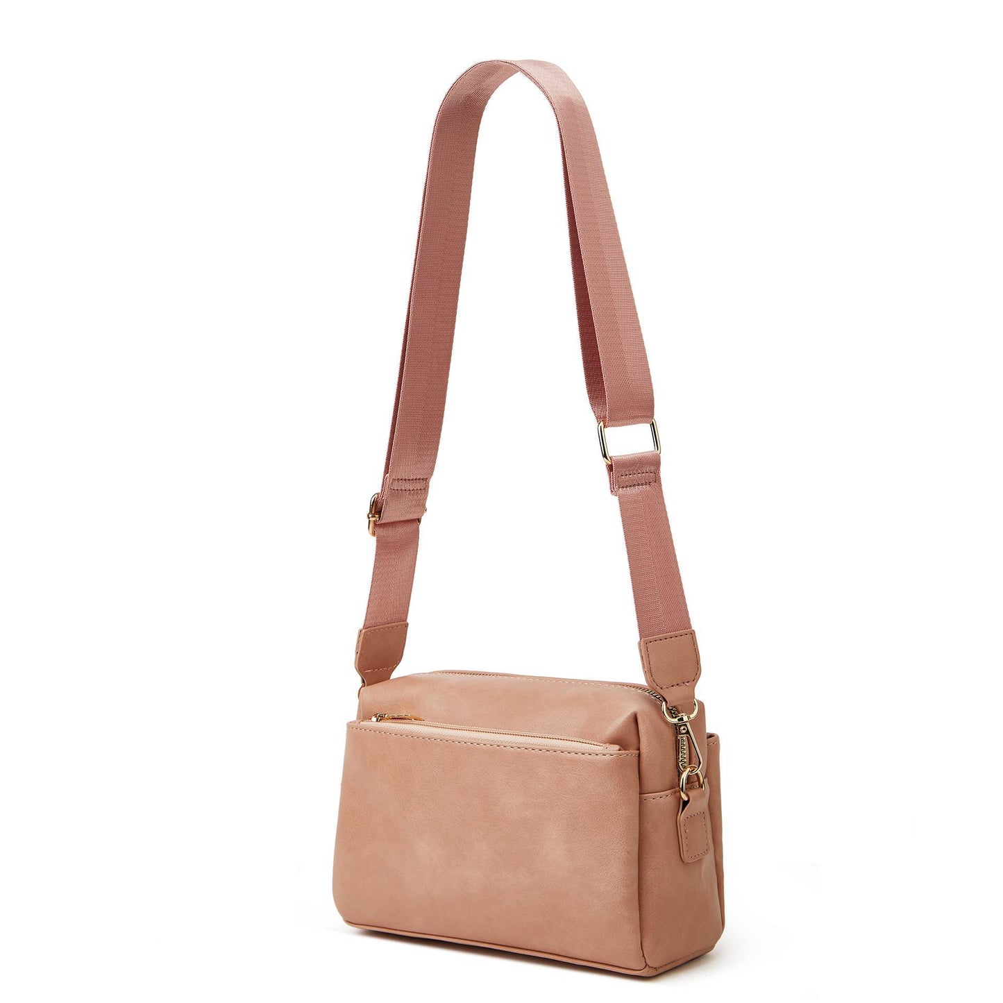Women's bag single shoulder crossbody small bag 2023 new multi-zipper water repellent PU women's bag women's small square bag