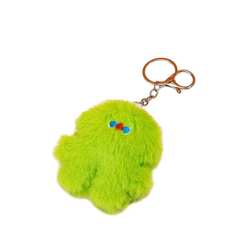 Cartoon plush toy bag pendant wholesale cute blush bear small pendant backpack keychain street stall supply