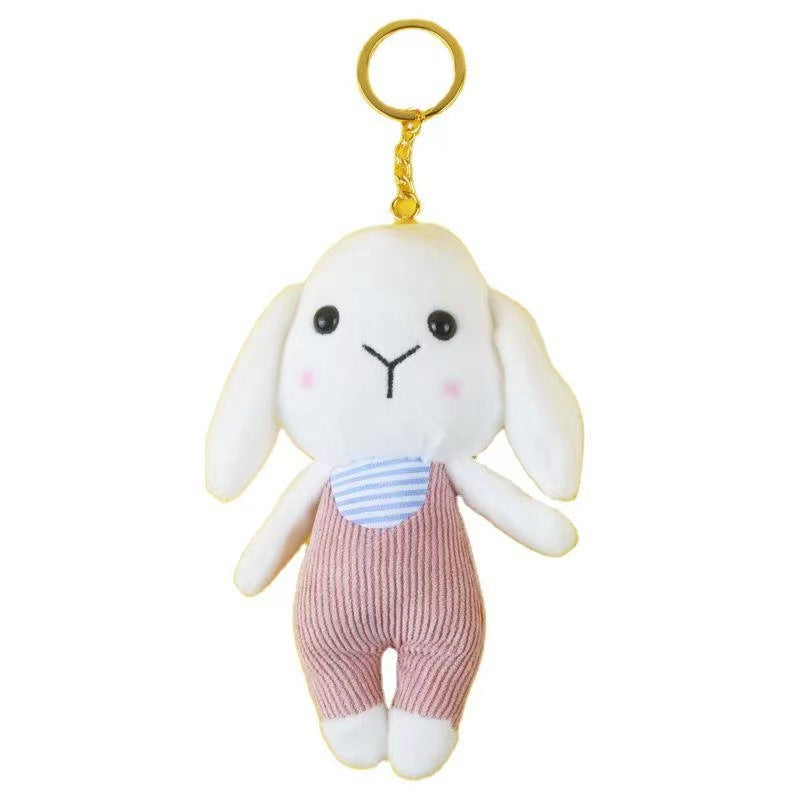 Cartoon plush toy bag pendant wholesale cute blush bear small pendant backpack keychain street stall supply