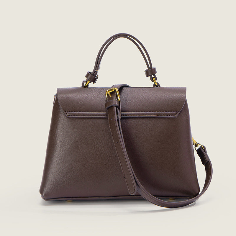 Summer retro small bag women's bag 2023 new crossbody bag simple European and American shoulder bag fashionable texture handbag