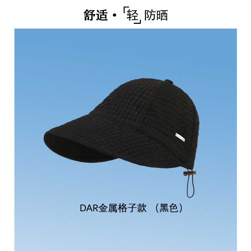 防晒帽速干夏季遮阳小众渔夫帽女时尚防紫外线太阳帽子