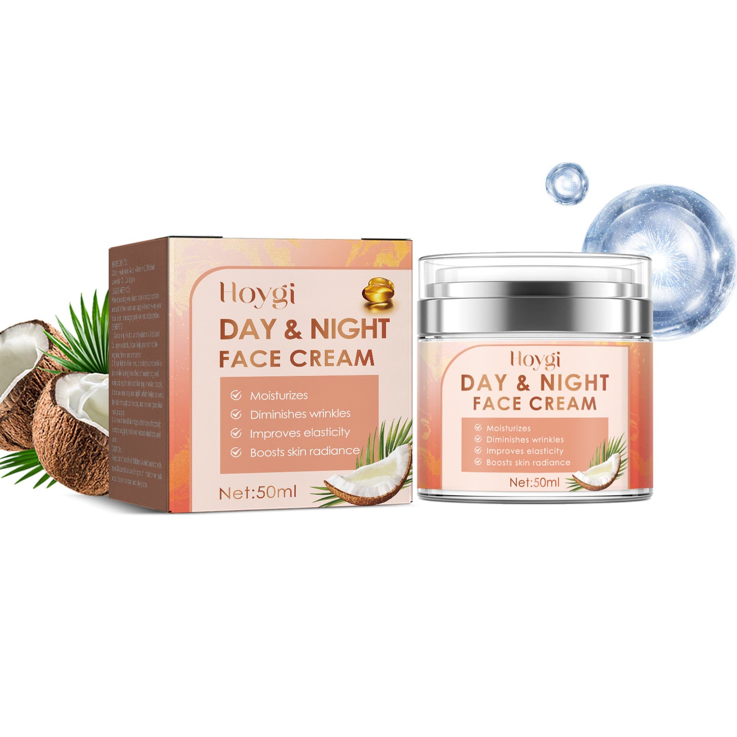 Hoygi facial firming cream fades fine lines and spots, tightens skin, whitens, hydrates, moisturizes and anti-aging cream