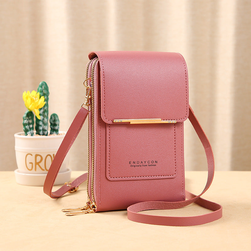 ENDAYCON touch screen mobile phone bag female small messenger cute small bag fashion key bag for mobile phone