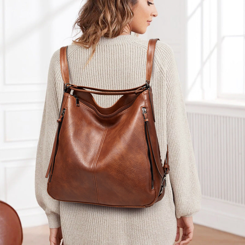 Manufacturer cross-border women's bag new style 2023 European and American fashion shoulder bag three-piece set tote bag trend crossbody backpack bag