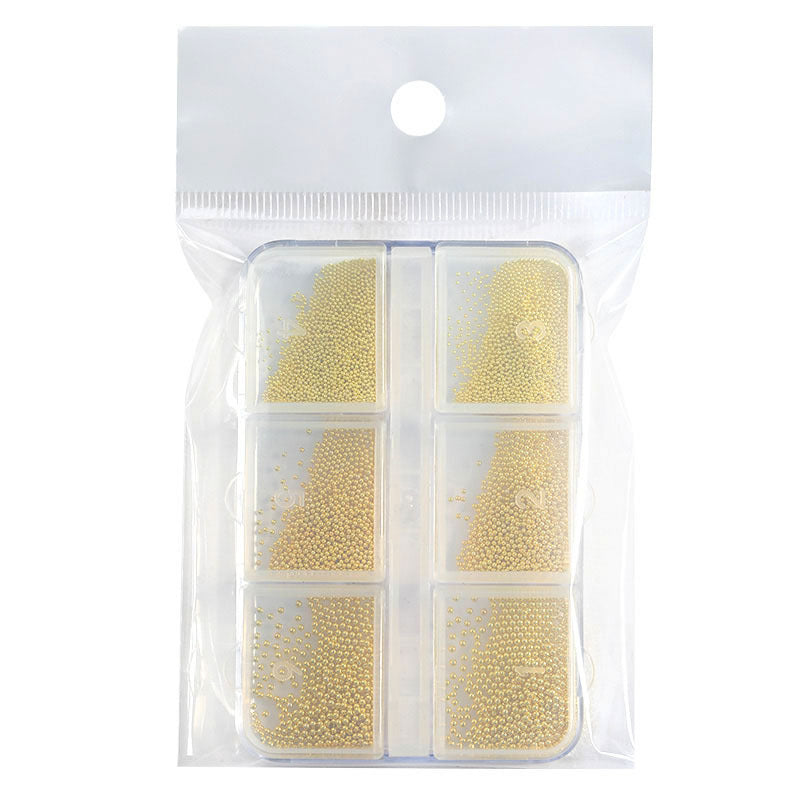 Nail Art Accessories Internet Celebrity 2023 New Mixed Pearl Flowers Flat Bottom Diamond Steel Beads Gold Foil as Nail Decorations