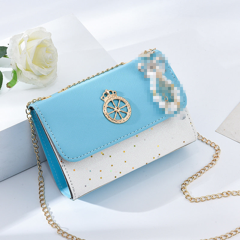 Women's bag wholesale spring and summer new Korean style versatile crossbody bag shoulder fashion chain bag mobile phone bag coin purse