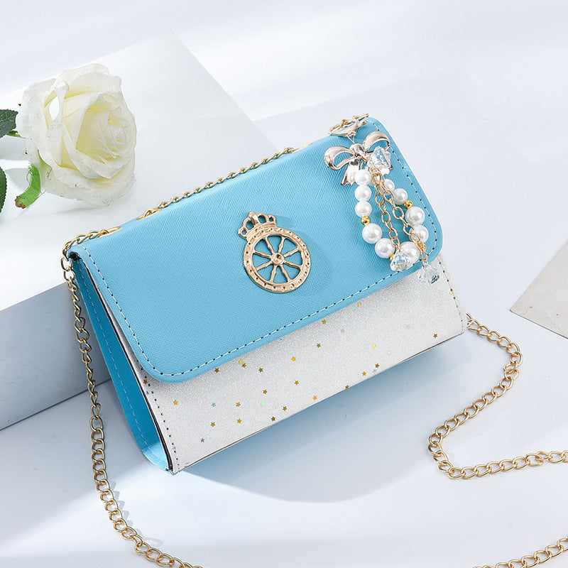 Women's bag wholesale spring and summer new Korean style versatile crossbody bag shoulder fashion chain bag mobile phone bag coin purse