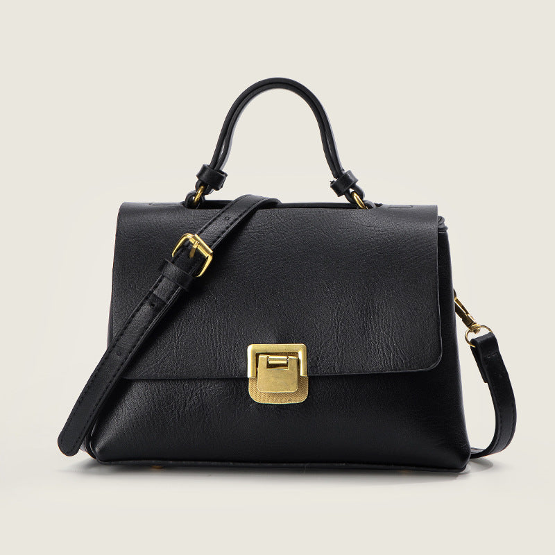 Summer retro small bag women's bag 2023 new crossbody bag simple European and American shoulder bag fashionable texture handbag