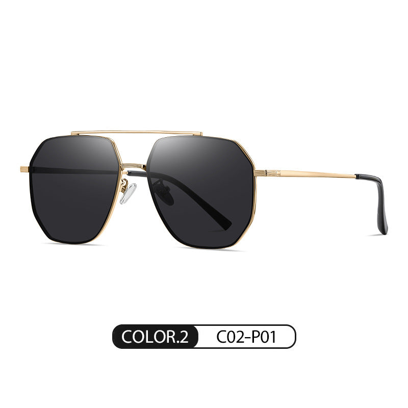 Lois same nylon polarized color-changing sunglasses for driving JS8536 Douyin live fashion sunglasses