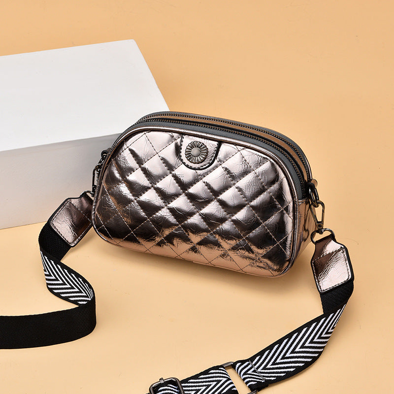 Bag wholesale women's bag dropshipping women's crossbody bag mobile phone bag coin purse bright leather brushed women's bag shoulder bag