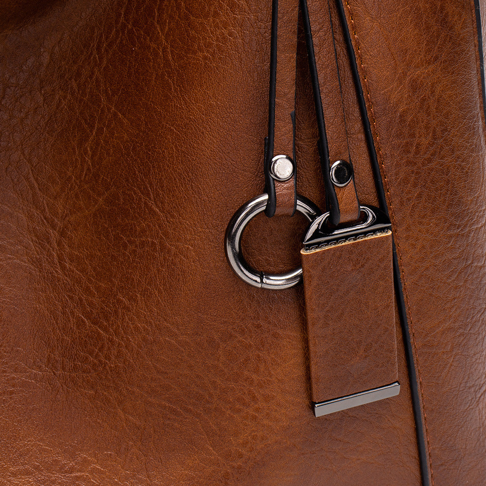 2023 New Foreign Trade Women's Bags Handbags Casual Simple Women's Hand-held Single Shoulder PU Crossbody Bag One Piece Dropshipping
