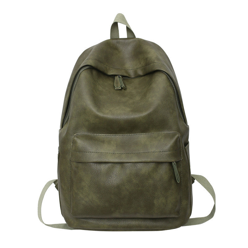 Simple trendy brand large capacity dark style backpack 2023 new men's street workwear college student bag backpack