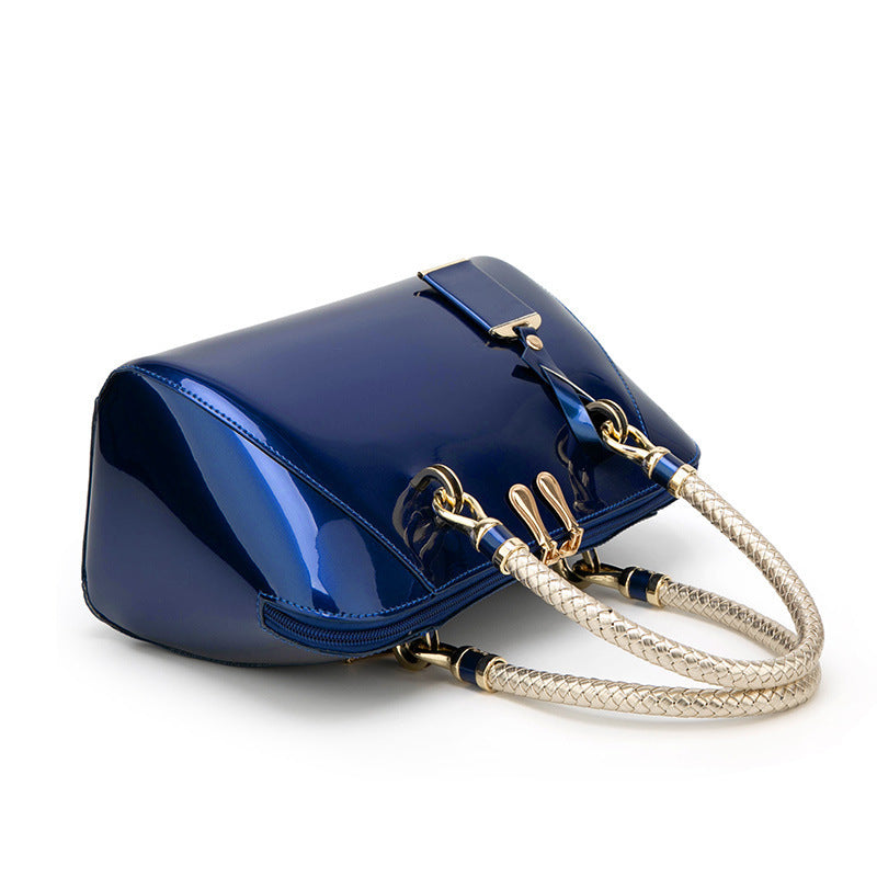 2023 patent leather women's bag glossy bridal bag foreign trade women's bag new handbag European and American shoulder crossbody bag