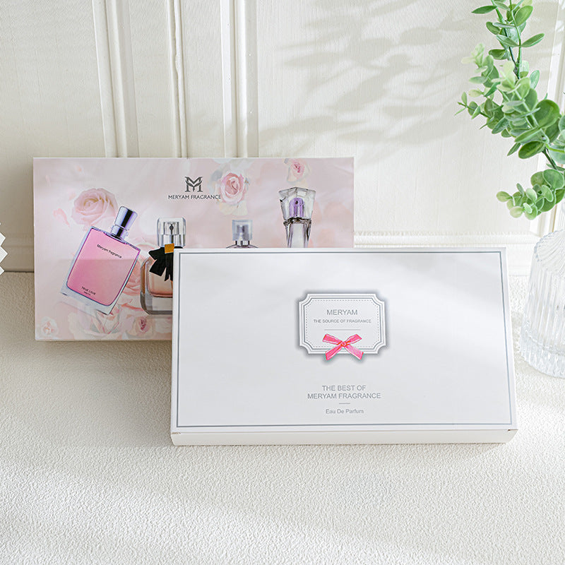 New classic women's four-piece perfume set, reverse Paris long-lasting fragrance, elegant, fresh floral and fruity fragrance
