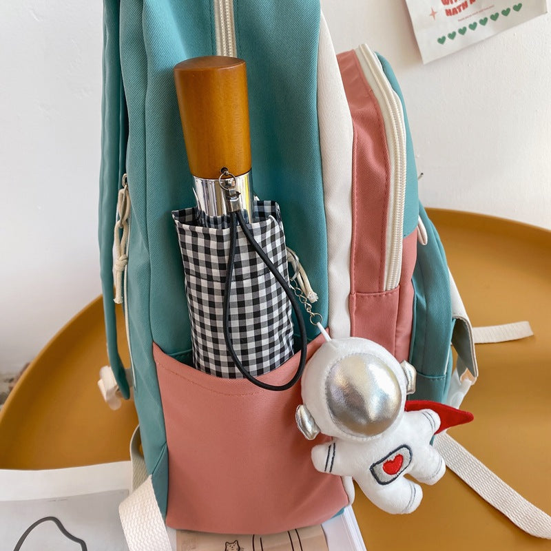 Cartoon plush toy bag pendant wholesale cute blush bear small pendant backpack keychain street stall supply