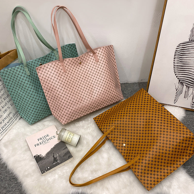 花料单肩购物袋2022ladies handbags外贸女包批发时尚托特包包女