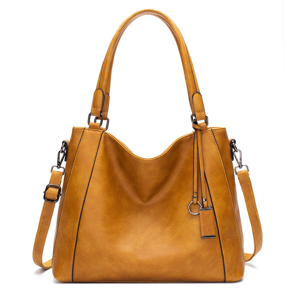 2023 New Foreign Trade Women's Bags Handbags Casual Simple Women's Hand-held Single Shoulder PU Crossbody Bag One Piece Dropshipping
