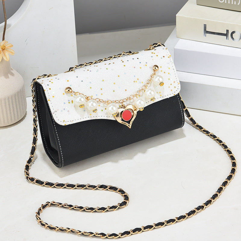 Bags for women, new foreign trade single shoulder small square bag, trendy Korean style student bag, fashionable and versatile crossbody ladies chain bag