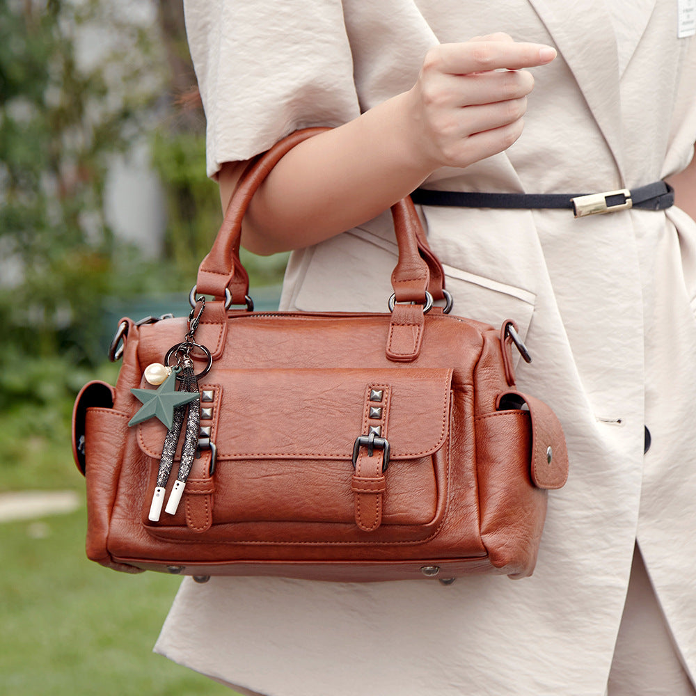 Bags for women, trendy ladies' handbags, mother's bags, European and American fashion, large-capacity crossbody bags, shoulder bags, one-piece drop shipping