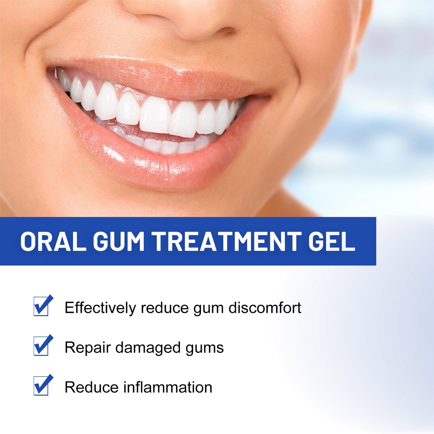 ORALHOE gum repair gel relieves gum swelling and pain, repairs and cleans stained teeth, yellow teeth, fresh breath care