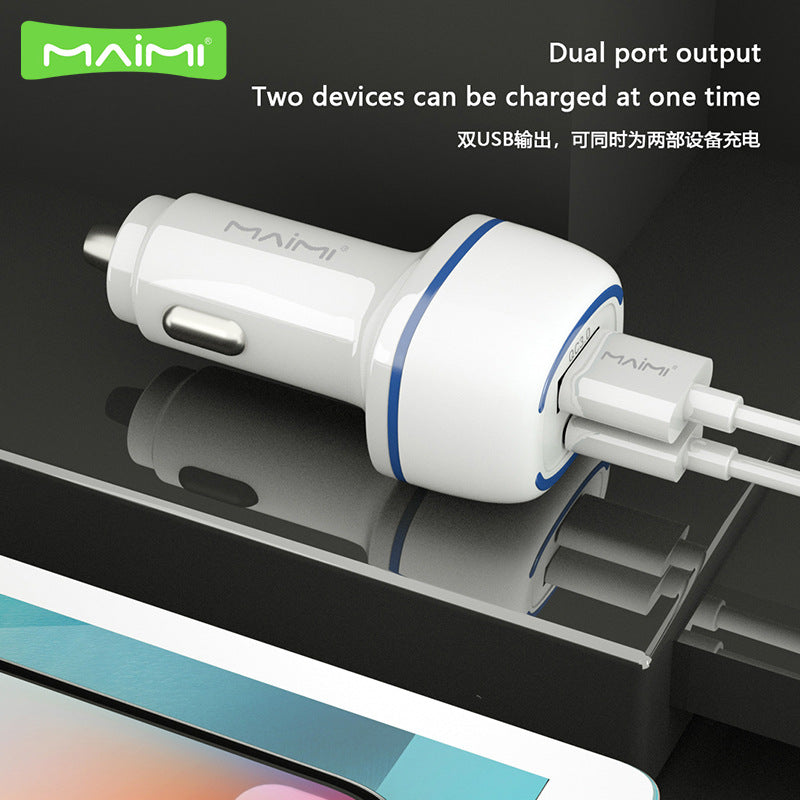 麦靡CC119车载充电器QC3.0快充PD协议20W双输出Type-C汽车充电头