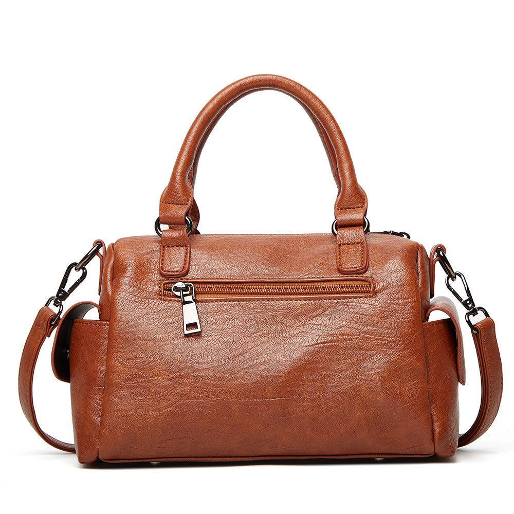 Women's Bags 22 New Large Capacity Liuding Women's Bags European and American Fashion Handbags Soft Leather Trendy One-Shoulder Crossbody Bags for Shipping