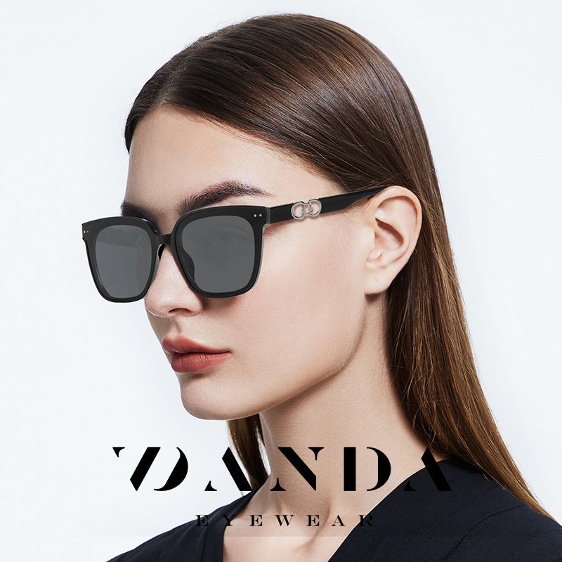 New ultra-light large-frame sunglasses high-end polarized