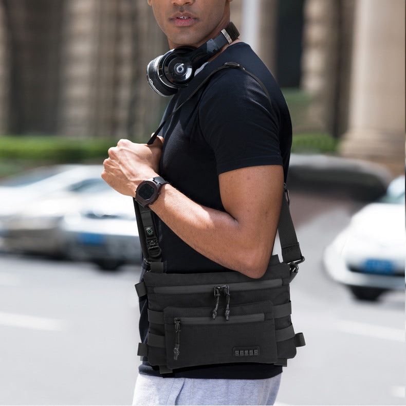 New men's shoulder bag casual waterproof men's small shoulder bag trendy sports bag men's crossbody bag high-end