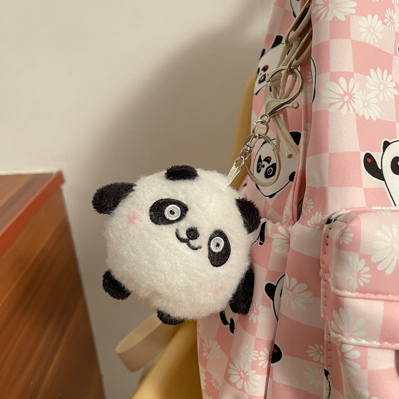 Cartoon plush toy bag pendant wholesale cute blush bear small pendant backpack keychain street stall supply