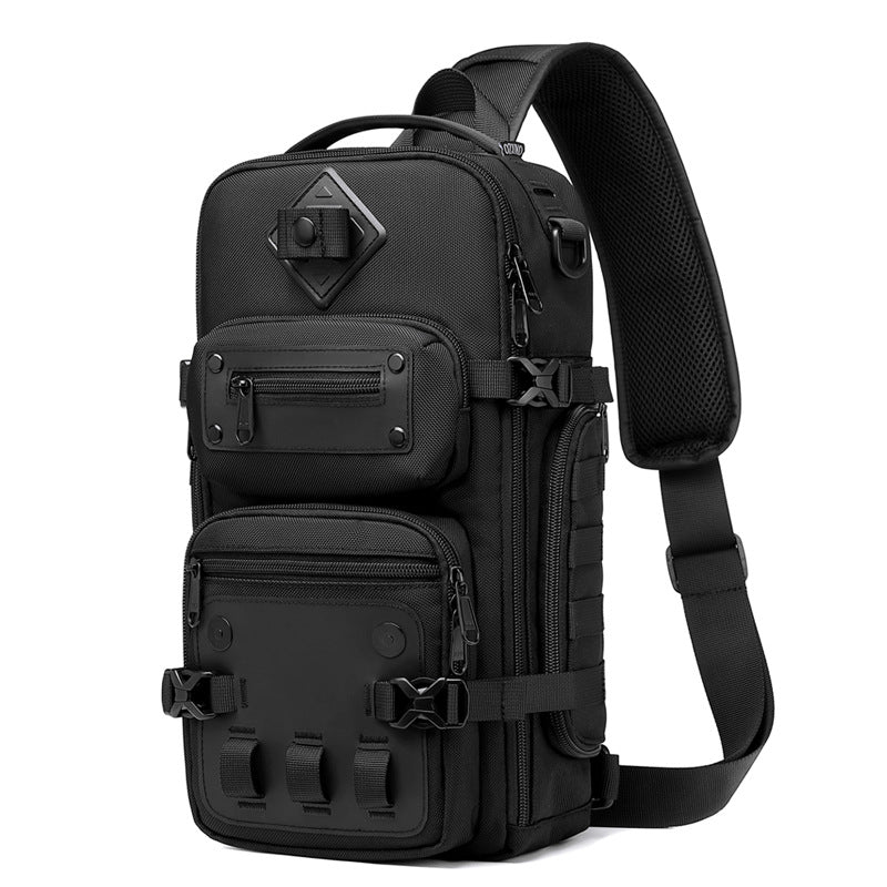Ozuko tactical chest bag outdoor men's crossbody bag men's large capacity sports men's bag shoulder crossbody bag