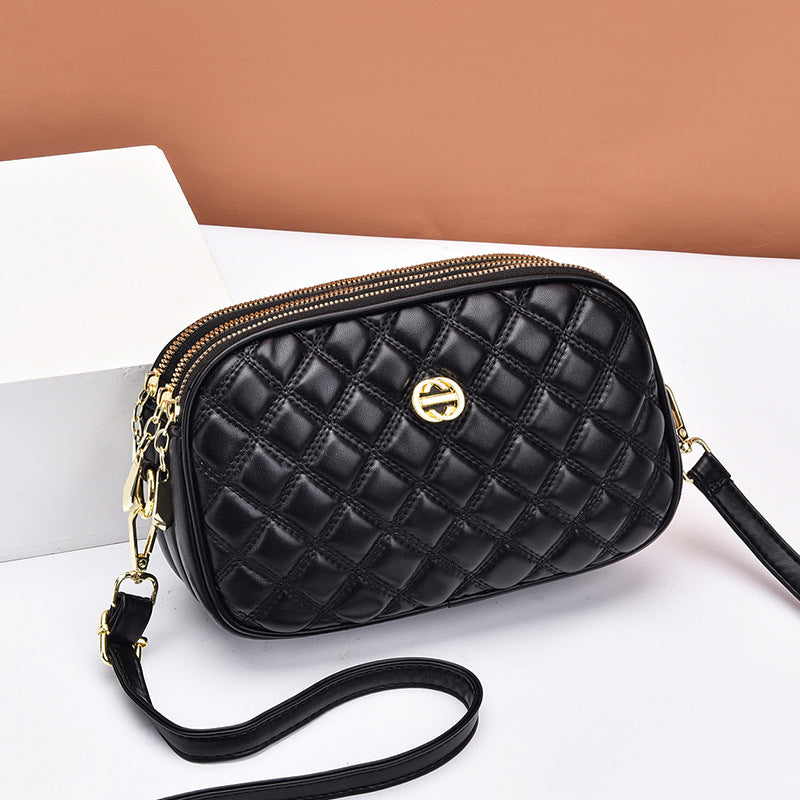 Factory direct sales bags for women 2022 new textured crossbody bag soft leather high elastic fashion versatile shoulder bag mobile phone bag