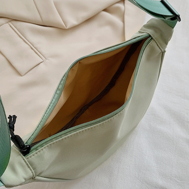 Nylon dumpling bag for women 2021 new trendy Korean version fashionable simple shoulder bag Internet celebrity large capacity crossbody waist bag