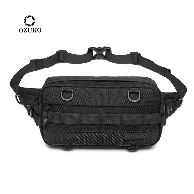ozuko men's waist bag sports tactical tactical boys' crossbody bag outdoor trendy brand men's bag 2023 new style