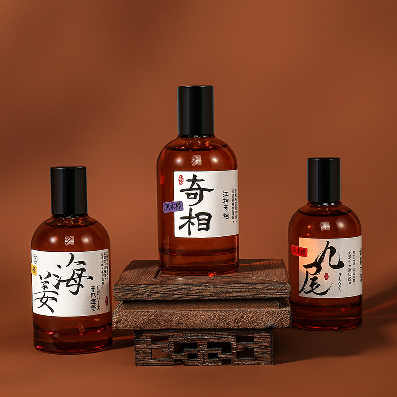Feng hibiscus men and women long-lasting light fragrance Shan Hai Jing Meng Po nine tails 50ml natural original national style niche perfume