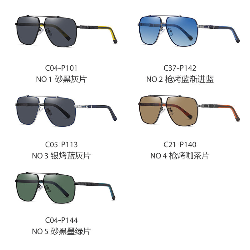 Factory 2022 new sunglasses men's polarized sunglasses 6321 two-color large frame spring sunglasses in stock
