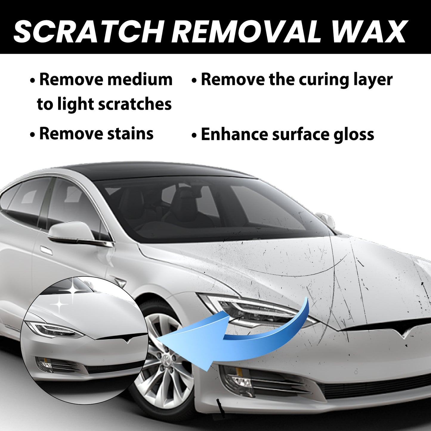 Rayhong car scratch wax car paint protection polishing scratch removal maintenance paint surface repair cleaning decontamination abrasive