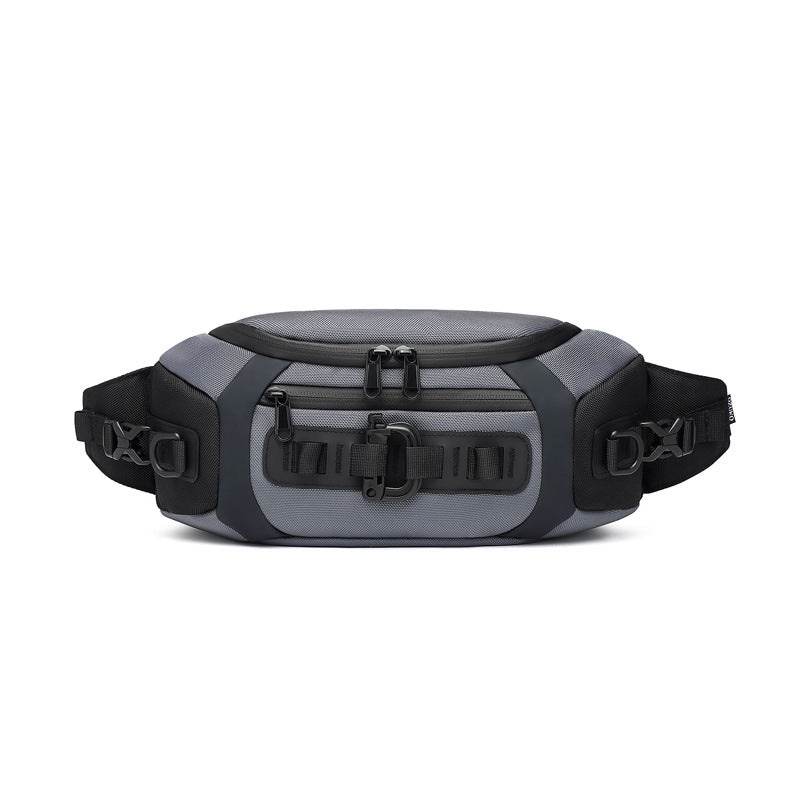 Ozuko sports mobile phone waist bag men's multi-functional chest bag tactical trendy brand men's small chest bag chest bag