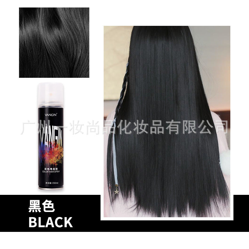 Factory direct sales disposable hair dye spray dye cream spray hair spray artifact pen black washable