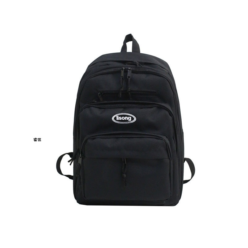 ins school bag female college student Korean style high school vintage sense large capacity campus backpack computer bag waterproof backpack