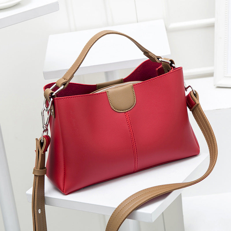Bags for Women 2023 New Trendy Women's Bags Contrast Color Handbags Fashionable Temperament Bucket Bags Single Shoulder Crossbody Bags Wholesale
