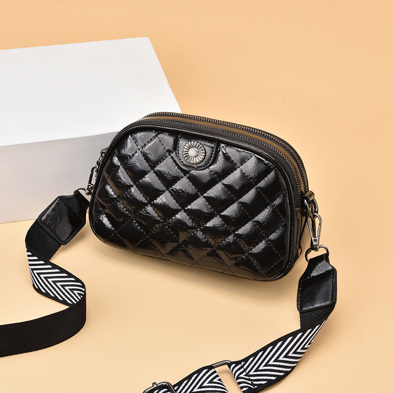 Bag wholesale women's bag dropshipping women's crossbody bag mobile phone bag coin purse bright leather brushed women's bag shoulder bag
