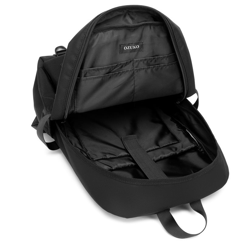 ozuko new student school bag casual men's computer bag 15.6 inch women's multi-function backpack backpack
