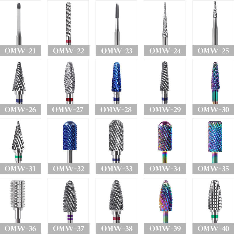 Nail polishing head, manicure tungsten steel polishing head, polishing and removal, manicure shop special collection, factory wholesale